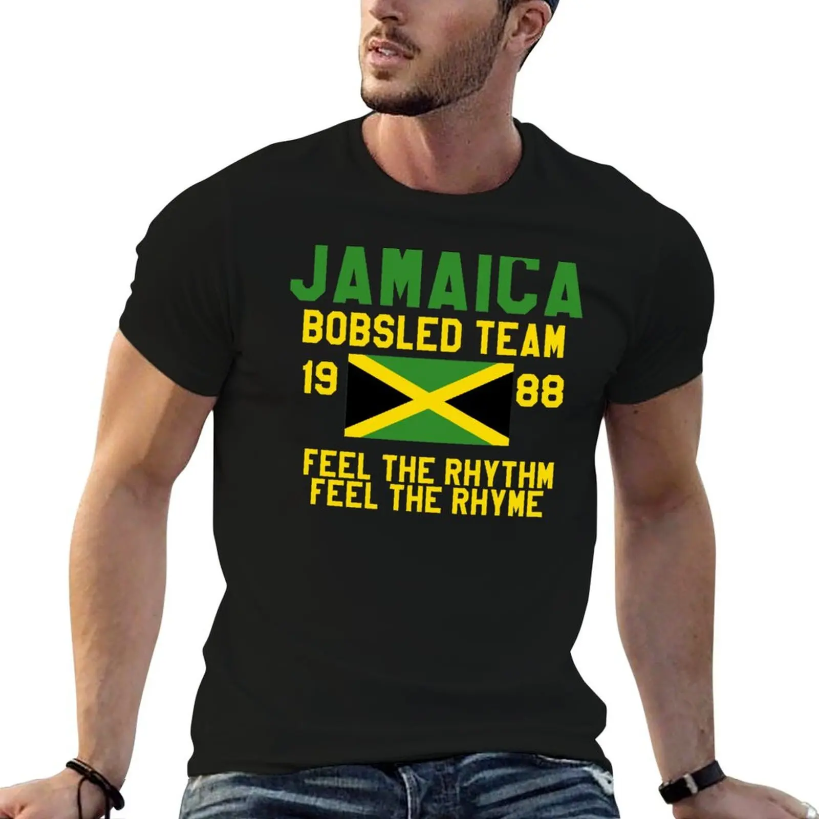 

Jamaica Bobsled Team T-Shirt t shirt man plain t shirts for man pack white man t shirt summer T-shirt