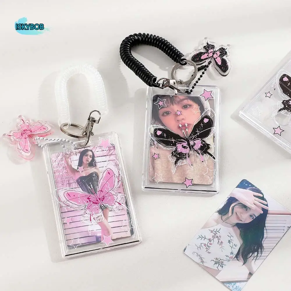 

Card Sleeve Transparent Photocard Holder Korean Style ID Card Cover Transparent Card Cover Acrylic INS Idol Photo Sleeve