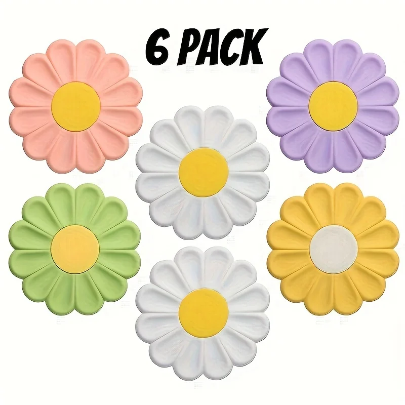 Daisy coaster cute flower shape personalized coffee coaster, Mark coaster mini coaster office colleague