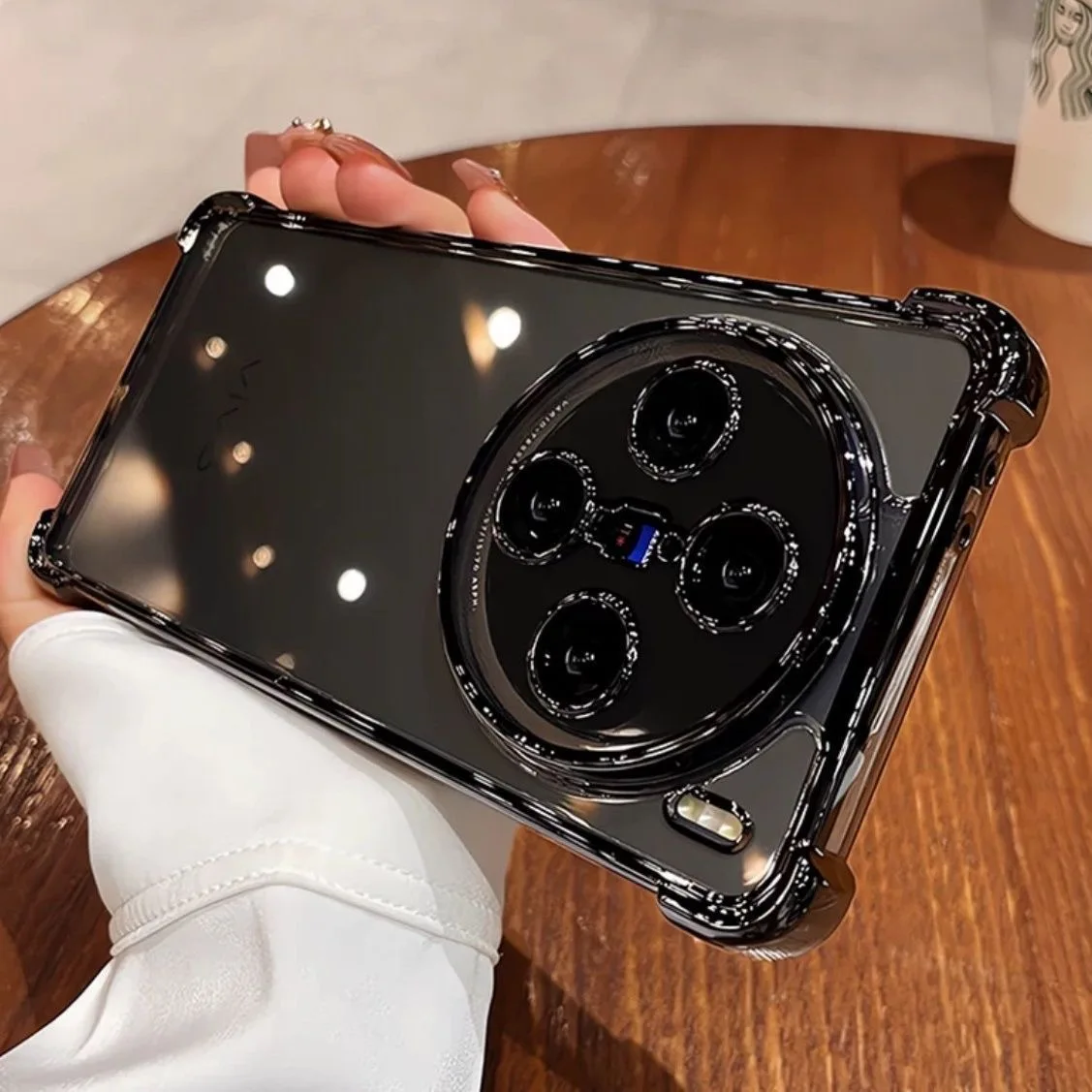 Para Vivo X100 Pro esquinas reforzadas suave TPU a prueba de golpes funda de Airbag para Vivo X100Pro funda para Vivo Y300 Pro Y300Pro Fundas