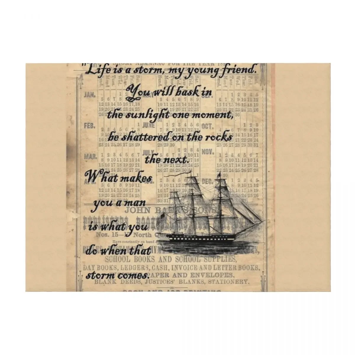 

Count of Monte Cristo Storm Quote Throw Blanket funny gift Plush Decorative Sofas Single Blankets