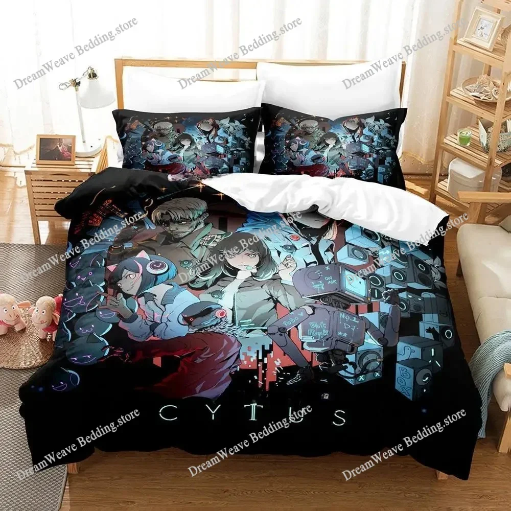 Cytus II Bedding Set Single Twin Full Queen King Size Bed Set Adult Kid Bedroom Duvet Cover Sets 3D Print Game Bed Sheet Set741
