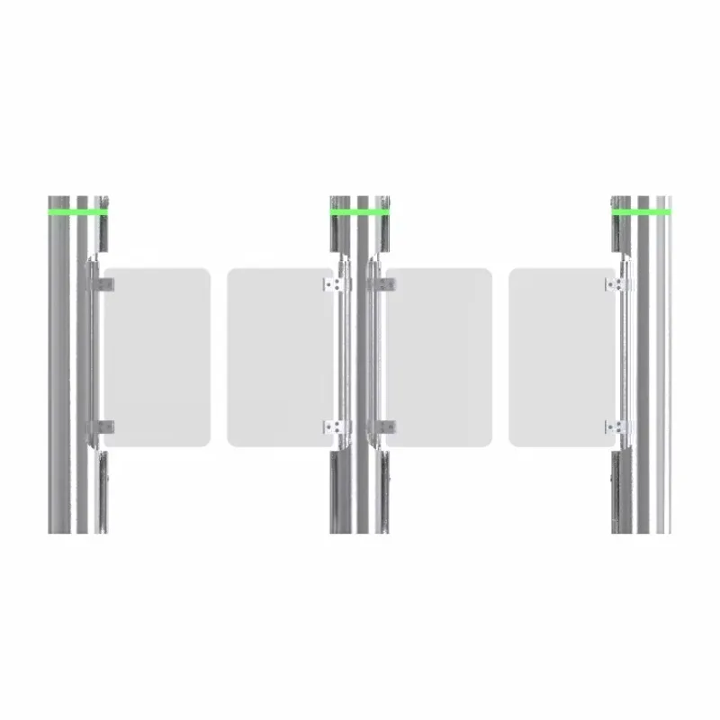 Swing Barrier Gate with Functional Facial Recognition Turnstile  for Elegant Office Entrance