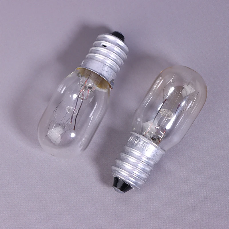

2Pcs E14 15W High Temperature Resistant Refrigerator Bulb Microwave Oven Replace Light Toaster/Steam Bulb Light
