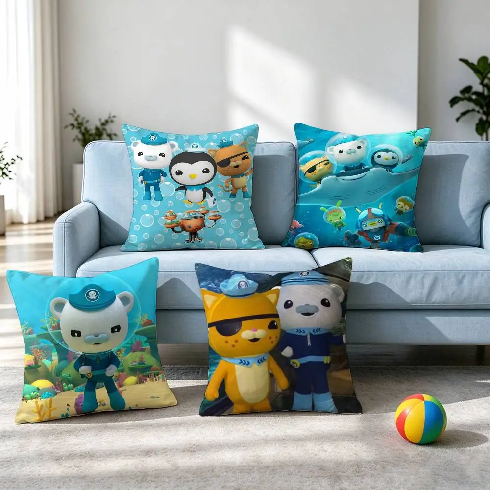The Octonauts E-Expedition  Pillow Case Square Double-Sided Sofa Cushion Cover Bedroom Bedside Pillow Gift