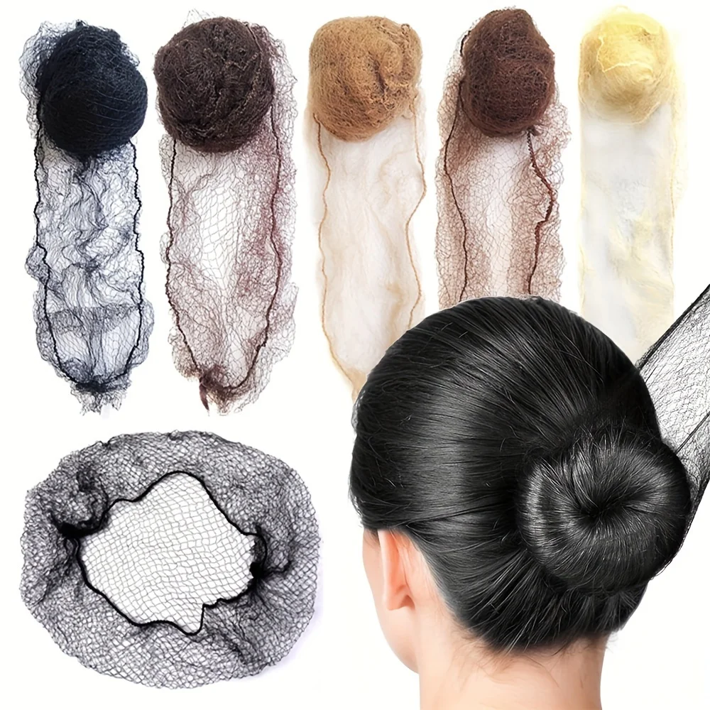 

20 durable nylon hair nets for tying hair, hair styling tools, wig netsmesh hairstyles, multiple colors to choose from