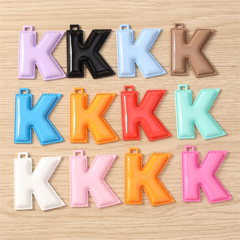 5 Stück niedliche, farbenfrohe Buchstabenanhänger (A-Z) für die Schmuckherstellung, Ohrringe, Halsketten, Armbänder, DIY-Bastelbedarf – Detail 15