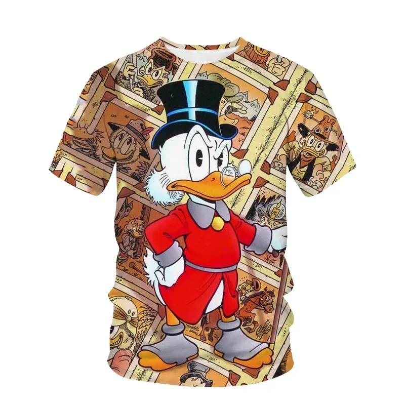 

2024 New Fashion Disney T-Shirts Donald Duck Anime 3D Print Streetwear Men Women Wear Kids Boys Girls Cartoon Tops