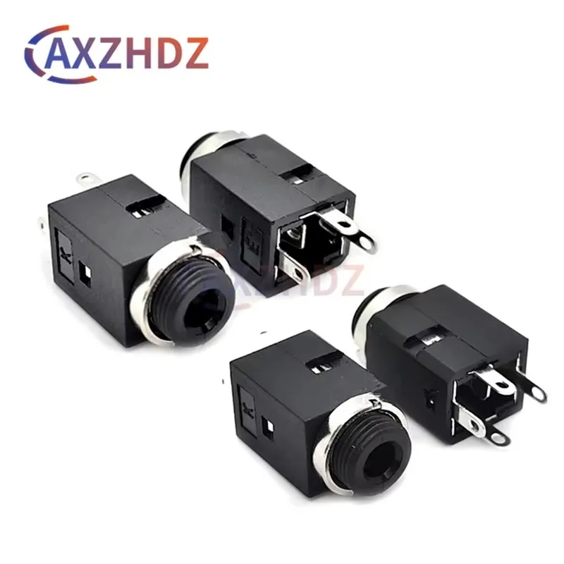 10PCS PJ-341 3.5MM Vertical socket 3Pin 4Pin Stereo Female Socket Jack with Screw 3.5 Audio PJ-349 Earphone Hole
