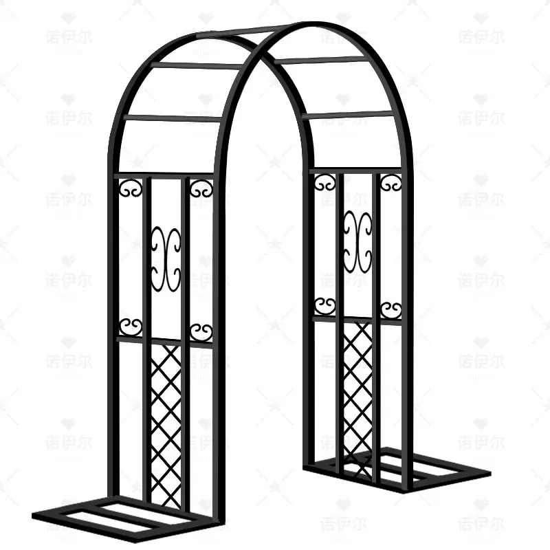 New European-style wrought iron arch flower frame climbing vine frame villa garden courtyard vegetable garden homestay plant