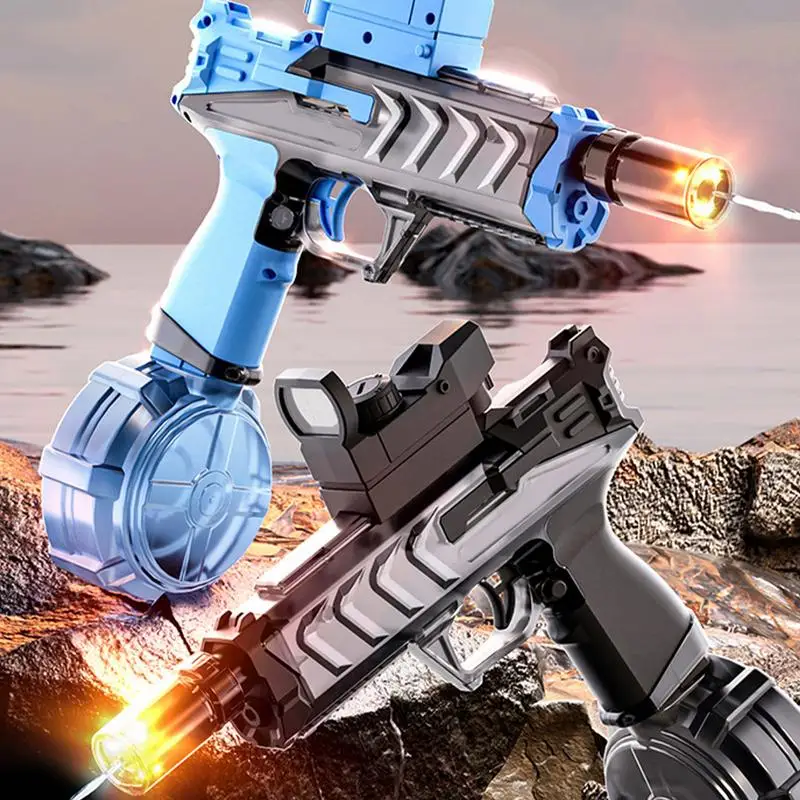 新しい電動水鉄砲水スクワーター屋外ポータブル子供夏のビーチ屋外戦闘ファンタジーおもちゃ男の子子供のためのゲーム