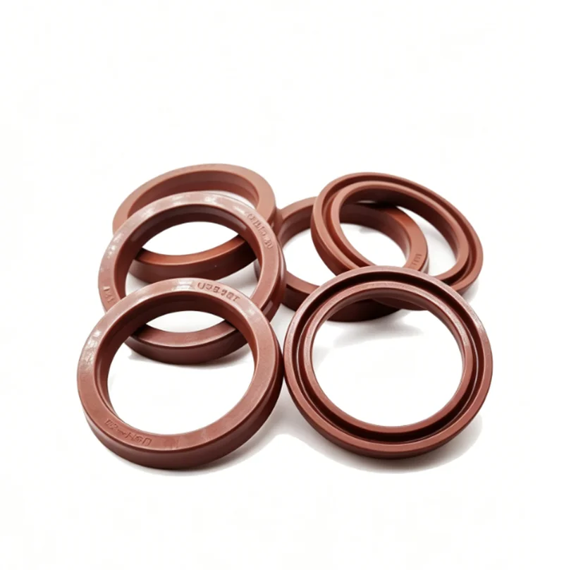 FKM Oil Seal UN/UHS/U/Y ID 40/45/48/50-55mm Radial Shaft Hydraulic Seal,Fluorine Rubber Shaft Piston Rod Single Lip U-Shaped Cup