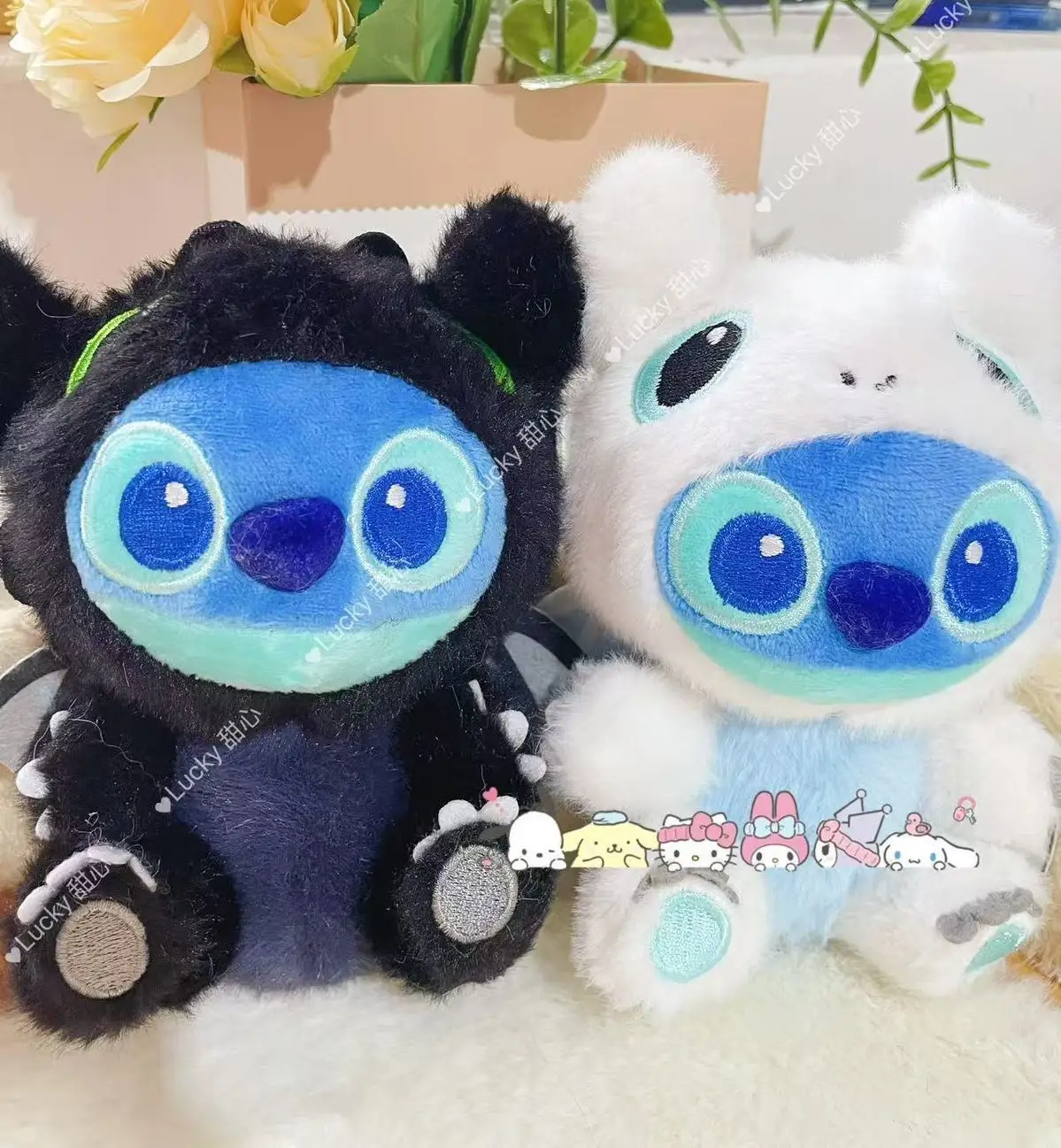 

13cm Popular Bat Stitch Pendant Dark Elves Cute Plush Toy Doll Into Doll Bag Pendant Keychain Doll Gifts