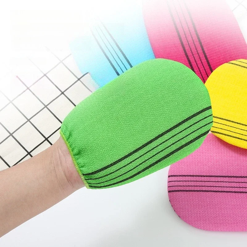 Gant de gommage corporel de bain, gant de Massage exfoliant pour le visage, gant coréen, gant exfoliant, outil de lavage de bain et de douche