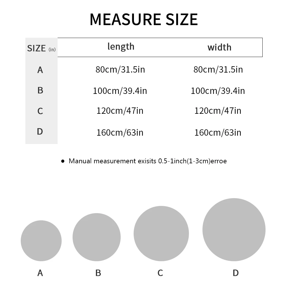 Tapete de pele redondo
