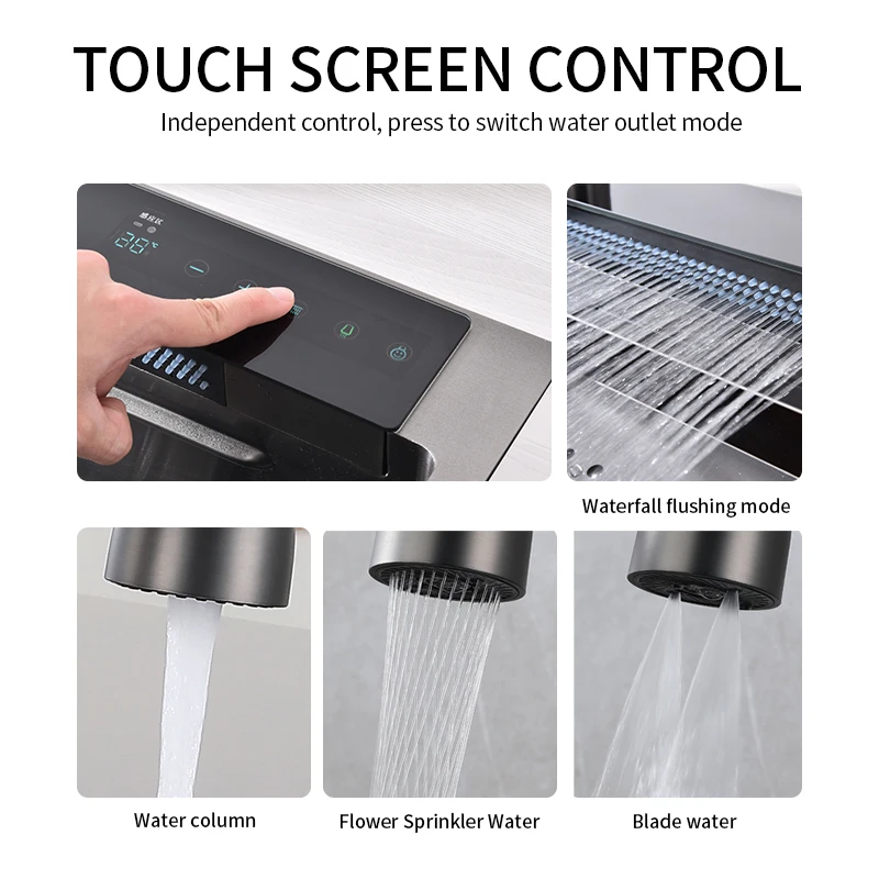 New Techology Model Multi Function Smart Kitchen Sink Ss304 Nano Black Basin Hydro Purification Kitchen Handmade Sink