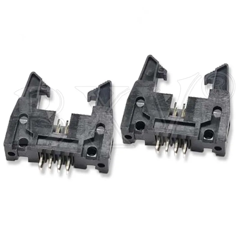 DC2-10P 14P 16P 20P 26P 30P 34P 40P 50P Straight Pin Connector 2.54MM Pitch Socket Receptacle For Flat Ribbon Cable IDC Socket