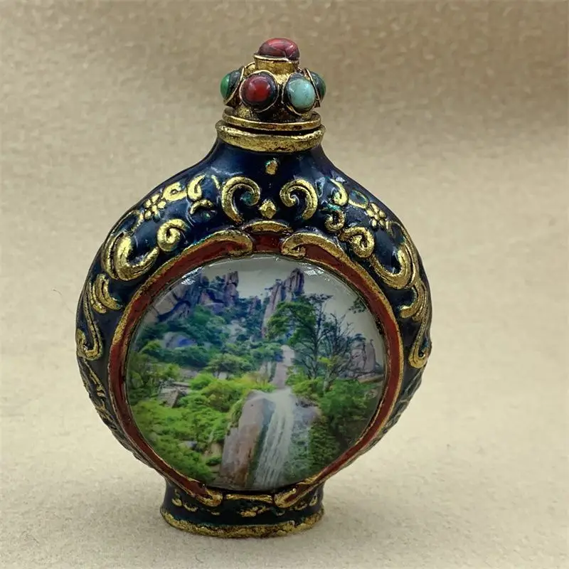 Retro Mountain Snuff Bottle mini bottle