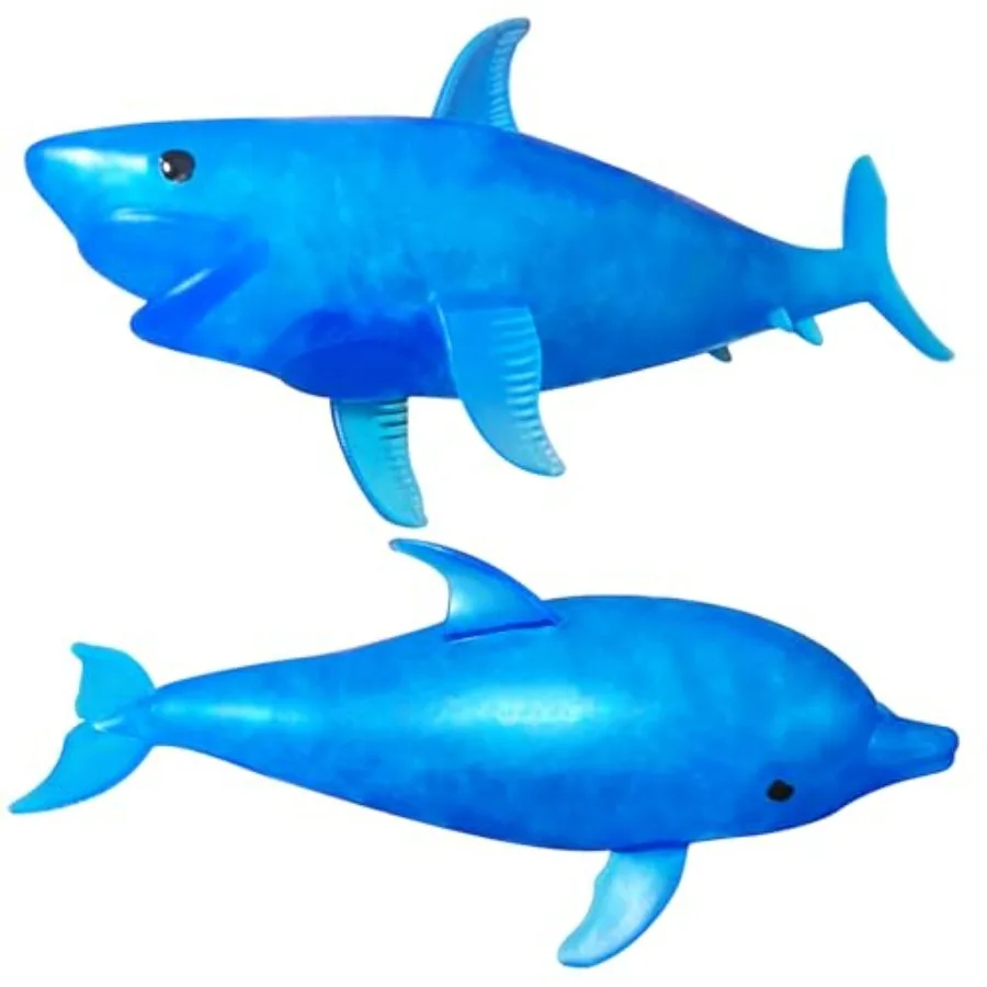 

Squishy Shark Stress Balls Dolphin Stretch Ball 2 Pack Stress Squish Ball Sea Animal Shark Squishy Dolphin Stress Balls for and
