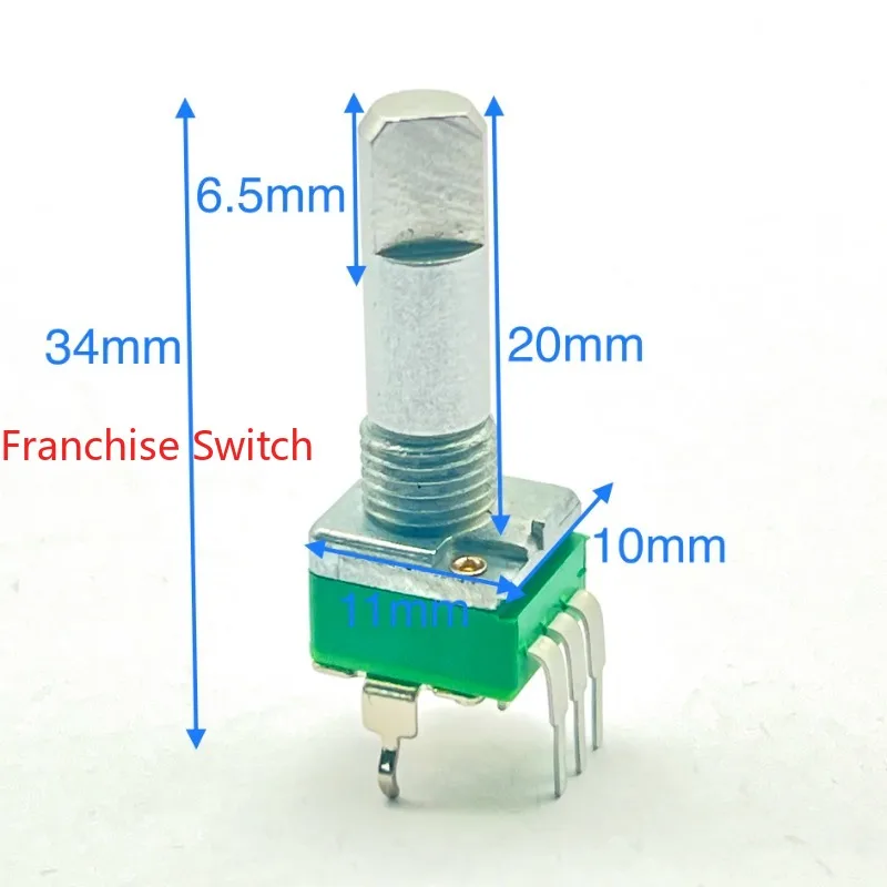 5PCS Precision Rotary Potentiometer RD901F B20K Shaft Length 20mm