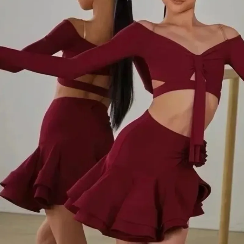 Latin Dance Dress for Girls Dance Sportswear New in Dresses Latin Competition Dress Women Latin Dance Dress 2025 Costume Women