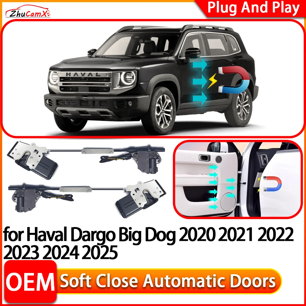 

for Haval Dargo Big Dog 2020~2025 Automatic Electric Soft Close Door Closer Power Closing Door Comfort Closing System