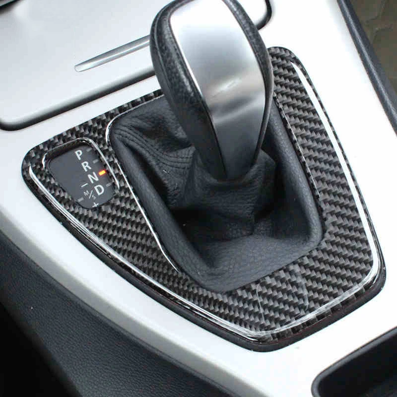 

Carbon Fiber For BMW 3 Series E90 E92 E93 Car Inner Center Control Gear Shift Panel Decorative Sticker Cover Trim Accessories