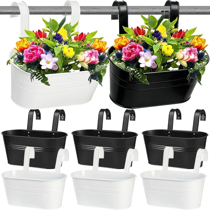 

Металлическое железное кашпо для цветов, подвесное настенное кашпо для растений, крючок для цветочных горшков, домашнее садовое кашпо, подвесная корзина для суккулентов на балконную ограду