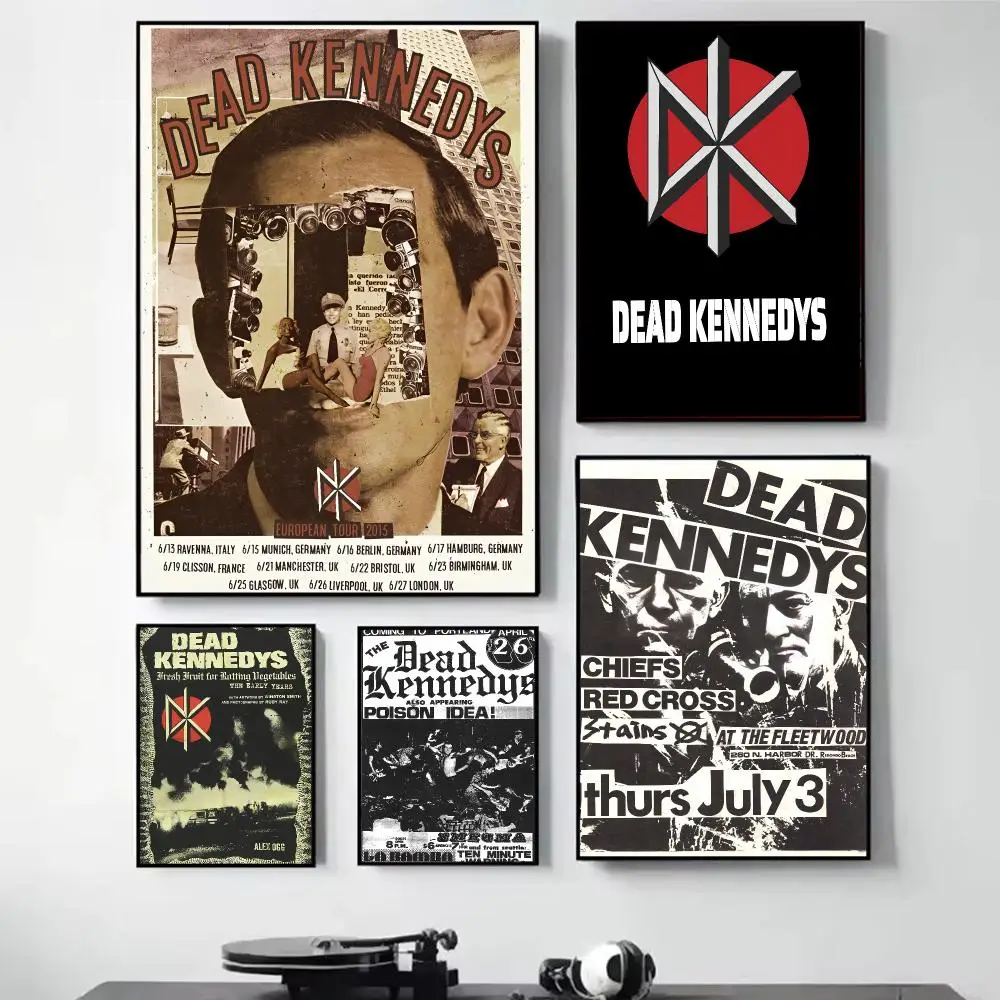 The Dead K-Kennedys Painting Calligraphy Self Adhesive Wall Art Waterproof Print For Bedroom Hallway Home Decor