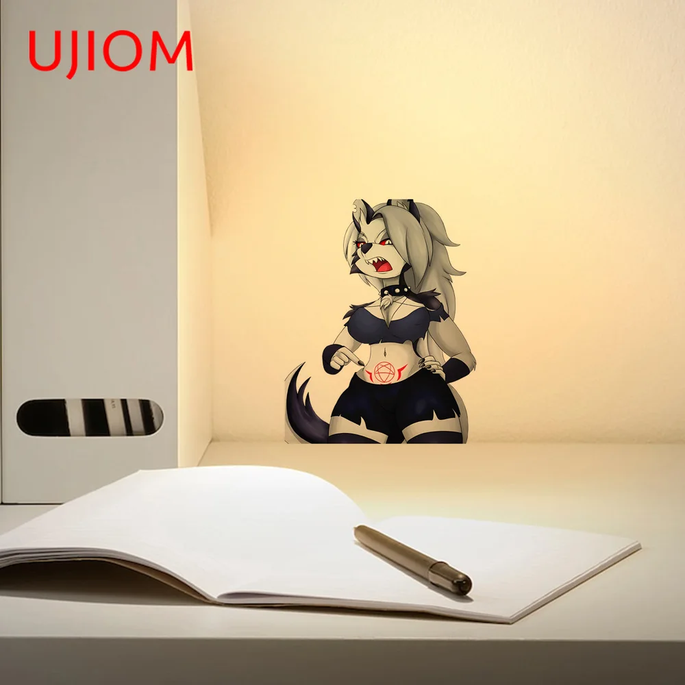 UJIOM Cartoon Furry Wall Sticker Helluva Boss Loona Sexy Sticker Bedroom PVC Decal Wallpaper Waterproof Scratch Home Accessories