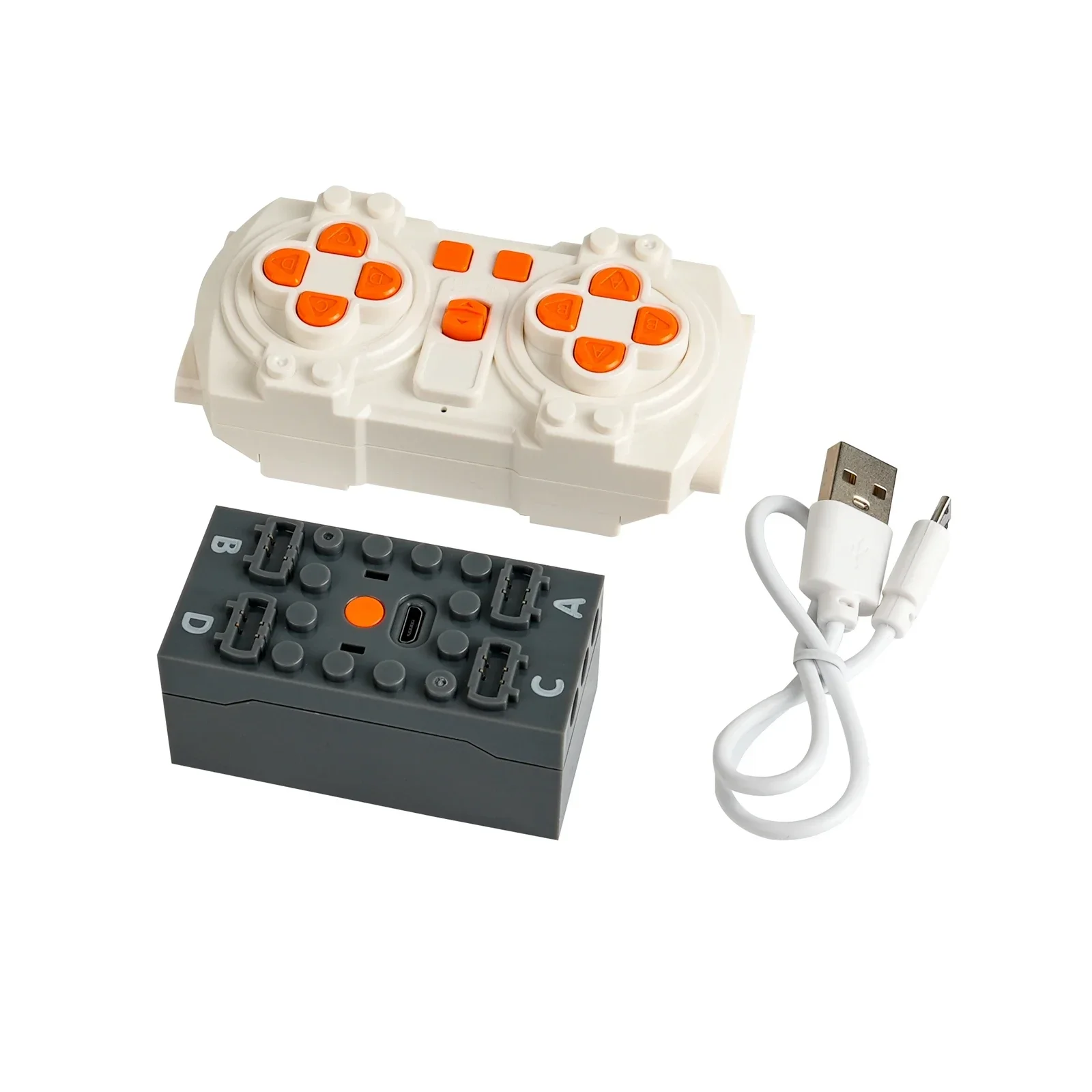 Kit de servomoteur M/L/avec télécommande à 8 canaux et programmation d'application pour blocs de construction compatibles techniques, projets de bricolage