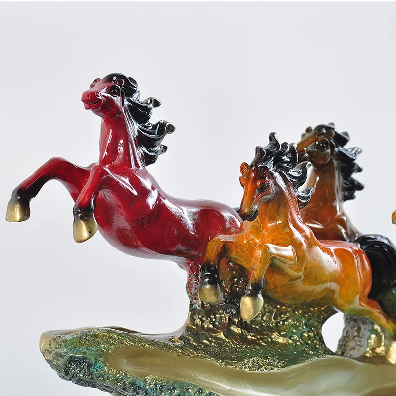 زخرفة باما النحاسية Ba Jun Xiongfeng زخرفة خزانة عرض سطح المكتب للمكتب