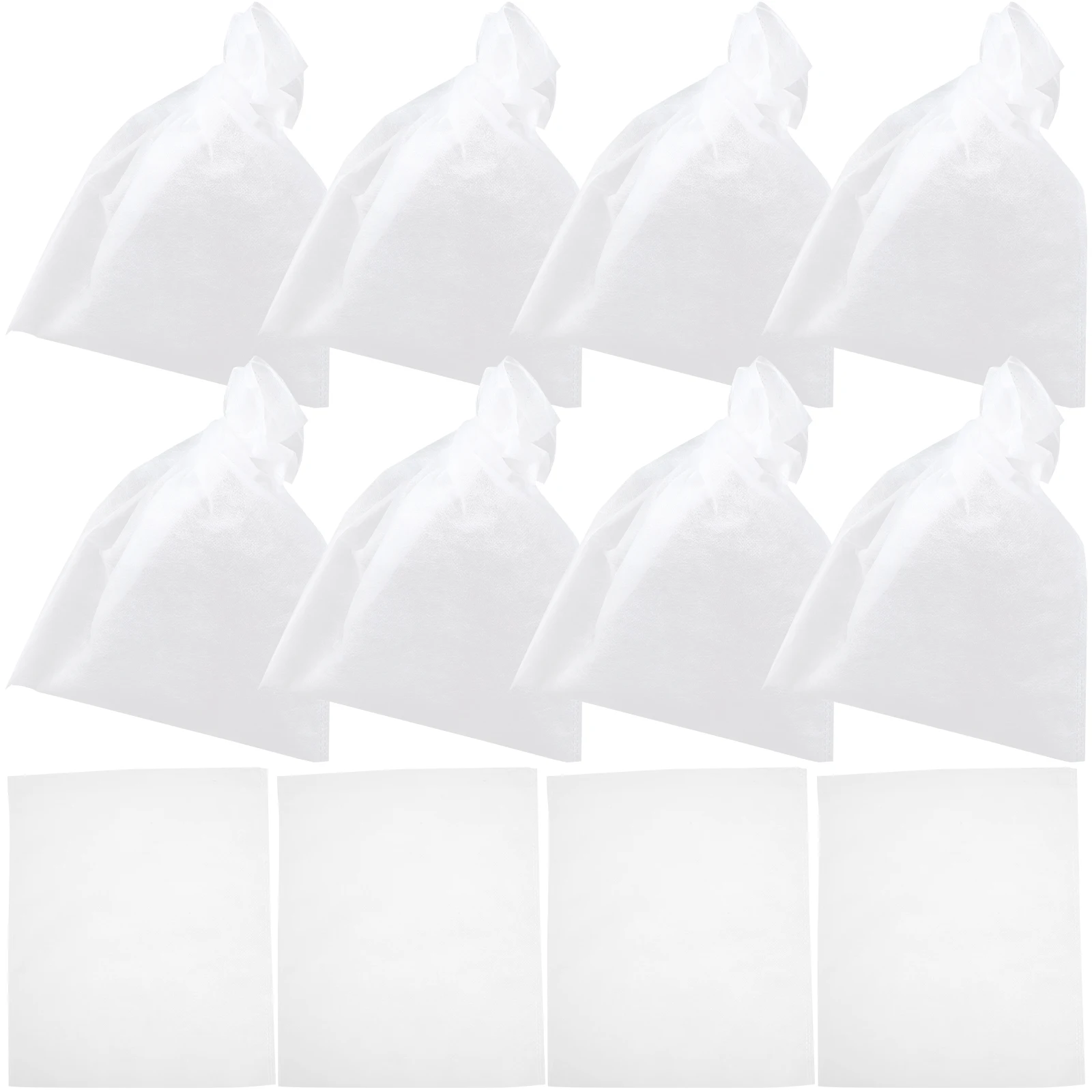 

100pcs White Drawstring Non Woven Plant Nursery Bags 25x30cm Birdproof Waterproof Fruit Protection Grow Bags For Plants