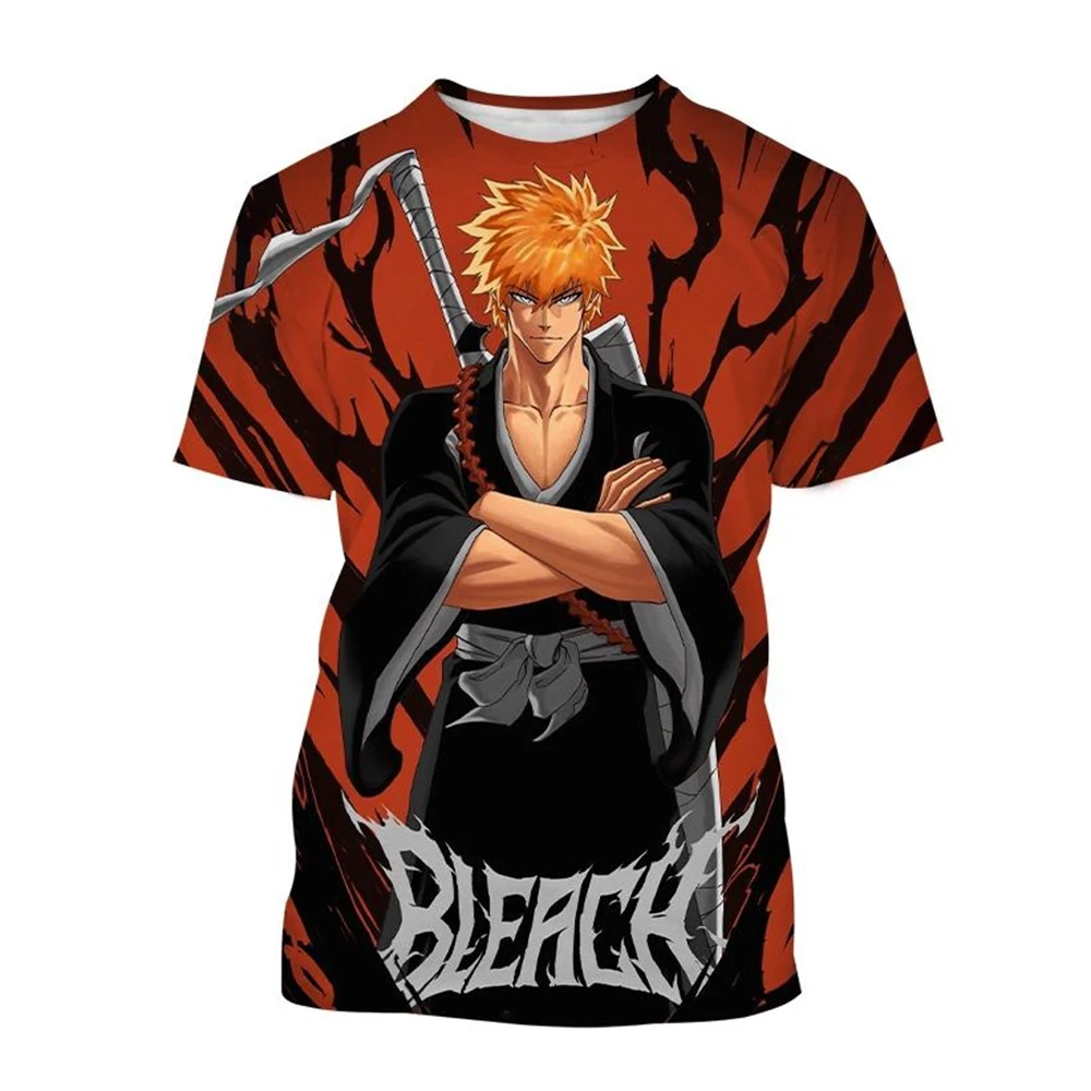 Fashion Anime Style Men's T Shirt Casual O-neck Short Sleeve Tops Funny 3D Print T-Shirts Summer Comfortable Breathable Clothes