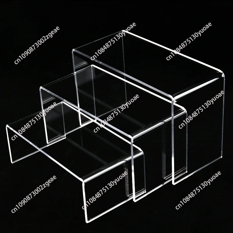 Transparent frame handmade model desktop cosmetics storage rack elevated toy perfume kitchen storage rack