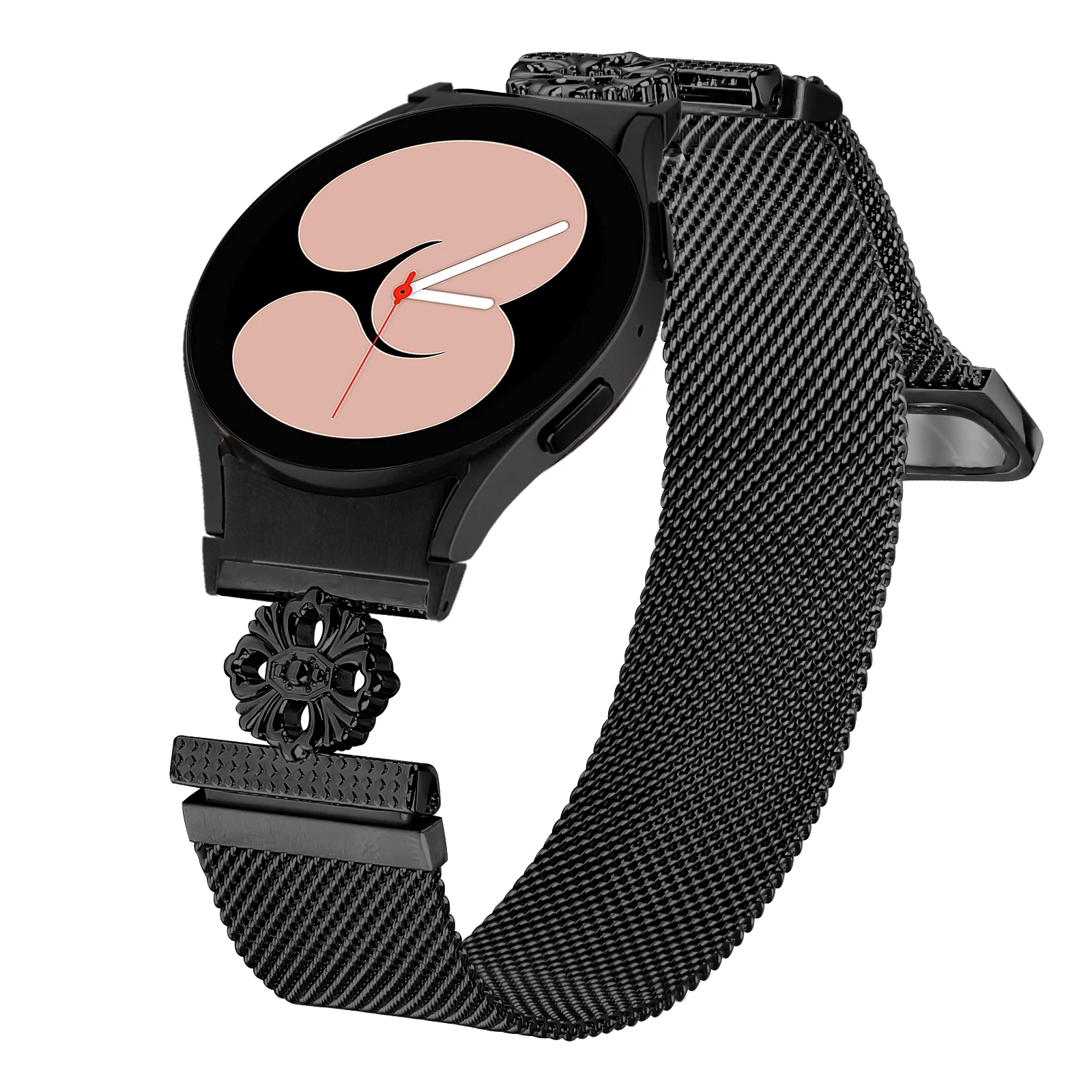 Quick fit milanês sem lacunas banda para samsung galaxy watch7 6 5 4 banda pulseira milanesa galaxy watch6 5 4 pulseira de laço magnético