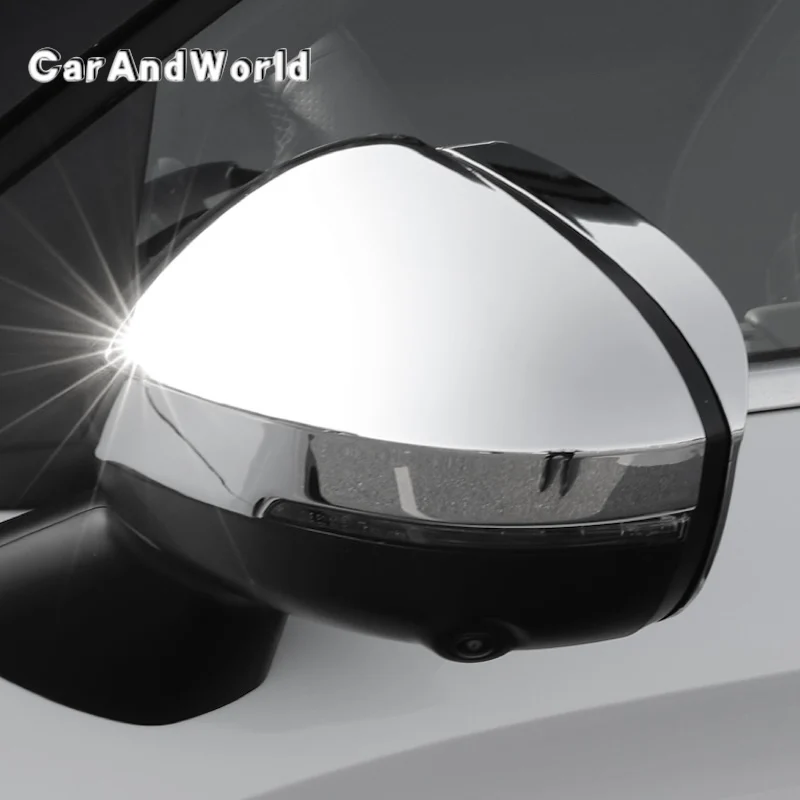 Car Body Side Door Rear View Mirror Cover ABS Chrome Exterior Trims Accessories For Mitsubishi Outlander 2022-2025 - view 4