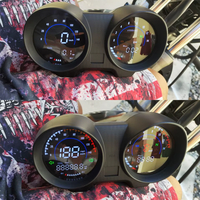 For Italika Rc150 Rc200 RC 200 150 Motorcycle Digital Speedometer Dashboard Tachometer Odometer Gear Meter Instrument Voltmeter