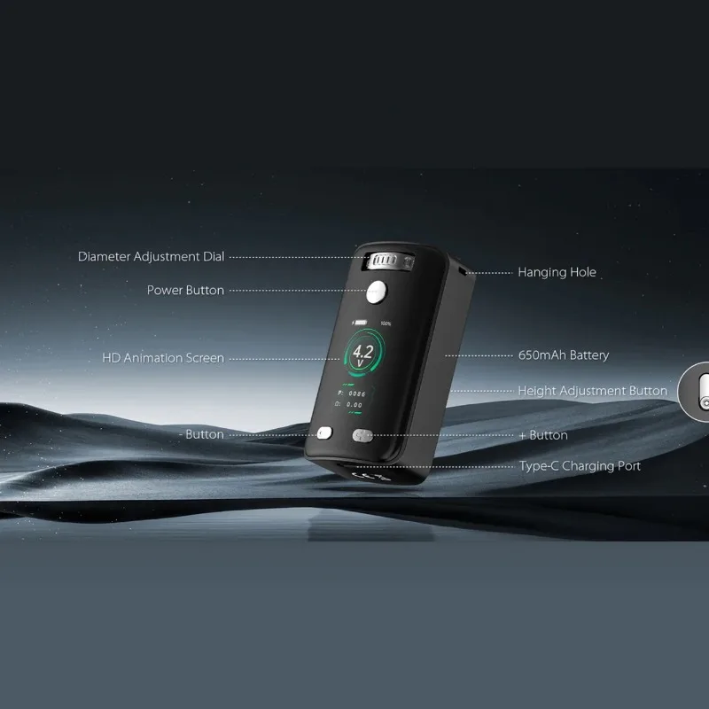 Yocan Uni Pro 3.0 Mod 510 Vape Cart 650mah 1.93 HD Vaper vape mod for vape mods - gallery image 3