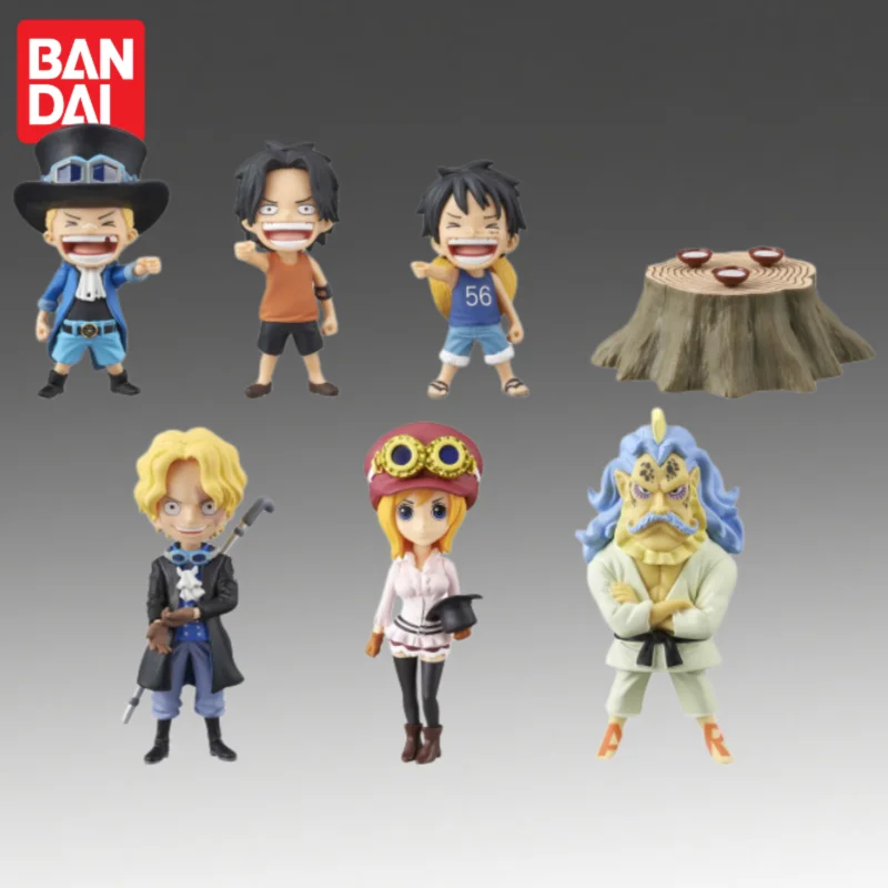 

In Stock Bandai Original Banpresto Wcf One Piece Luffy Ace Sabo Action Figure Model Doll Brand New Boxed Anime Characters Toys