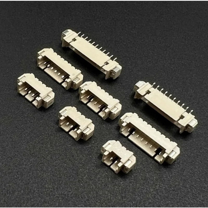 100pcs  pitch 1.25mm Space Sleeper 2P/3P/4P/5P/6P/7P/8P/9p/12p Horizontal Patch SMT Connector