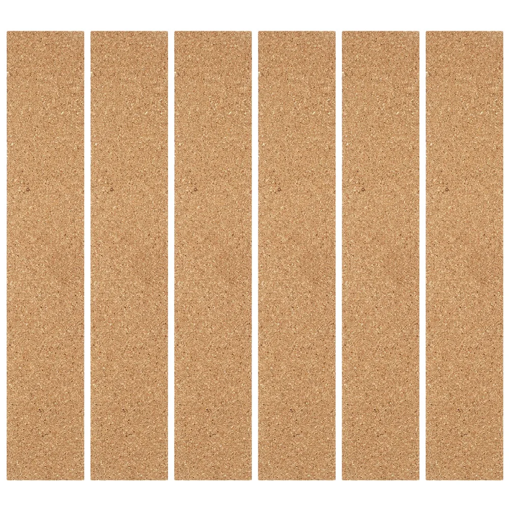 6 قطعة شريط الفلين بدون إطار مذكرة مجلس شرائط ذاتية اللصق الفلين شرائط الحائط لمكتب المنزل صور رسالة لوحة الإعلانات