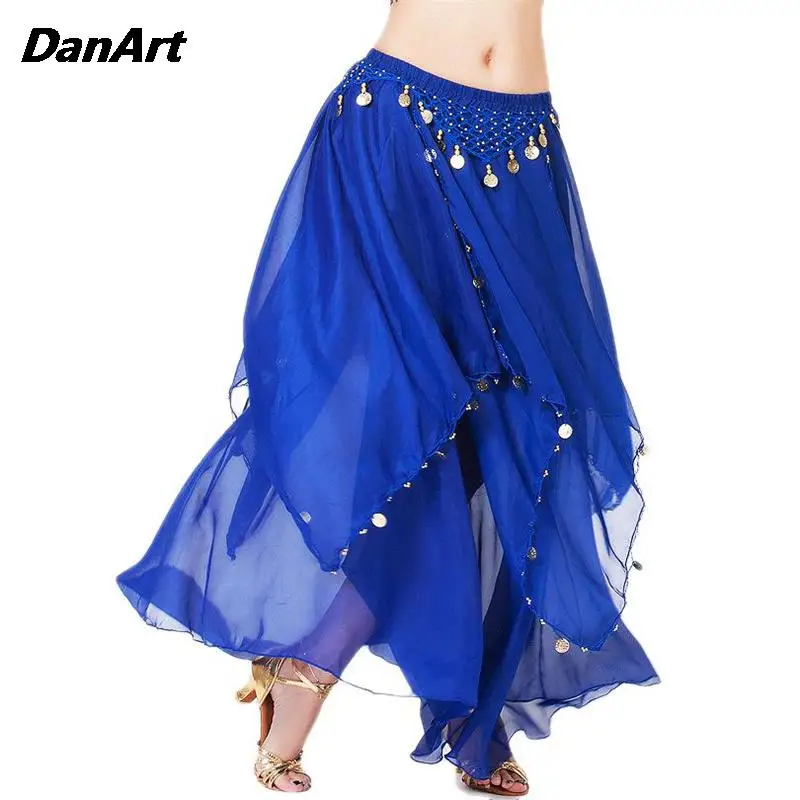 

Belly Dance Big Swing Skirt Indian Dance Hanging Coin Performance Dress Sequin Stage Performance Dress Festival Party Costume