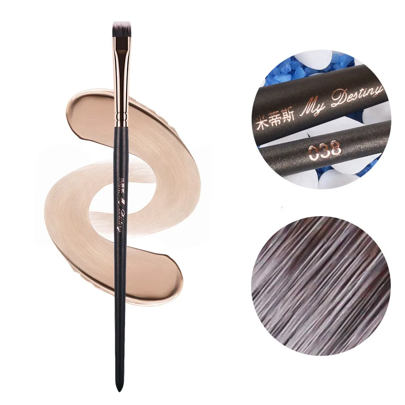 1 piece Flat Brow Makeup brushes Straight Eye Liner Make up brush Eyeliner exquisite beauty tools My destiny 038