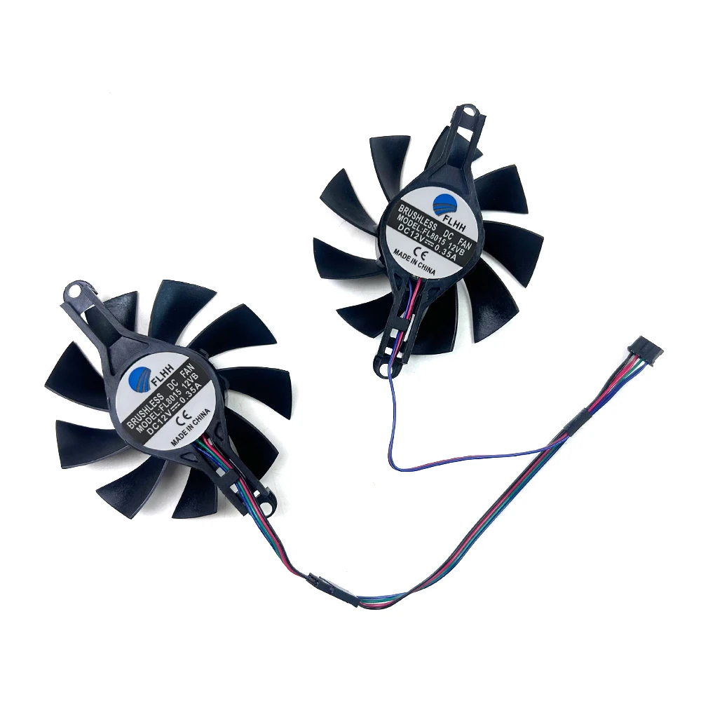 New 75mm 4pin graphics card replacement fan SOYO RX 580 GPU fan for SOYO Radeon RX580 8G Graphics Card Fans