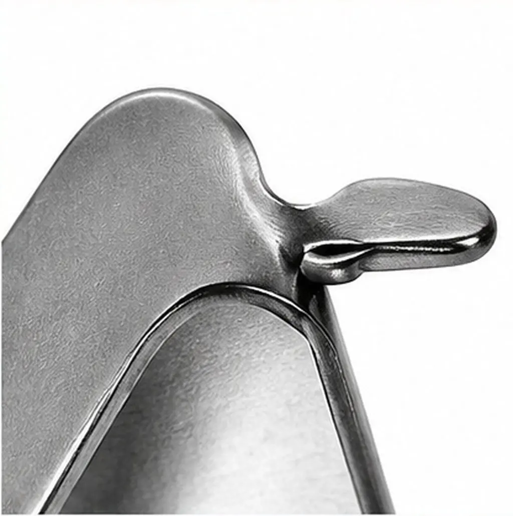 4Pcs Shelf Clips for Refrigerator Stainless Steel Freezer Support Clips Strong Hold Raised Design