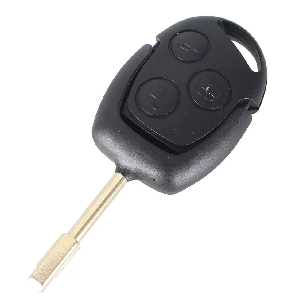 KEYYOU Remote Keyless Entry Key Fob For Ford Mondeo Fiesta Focus Ka Transit 4D60 Chip FO21 Blade 3 Buttons 433MHZ