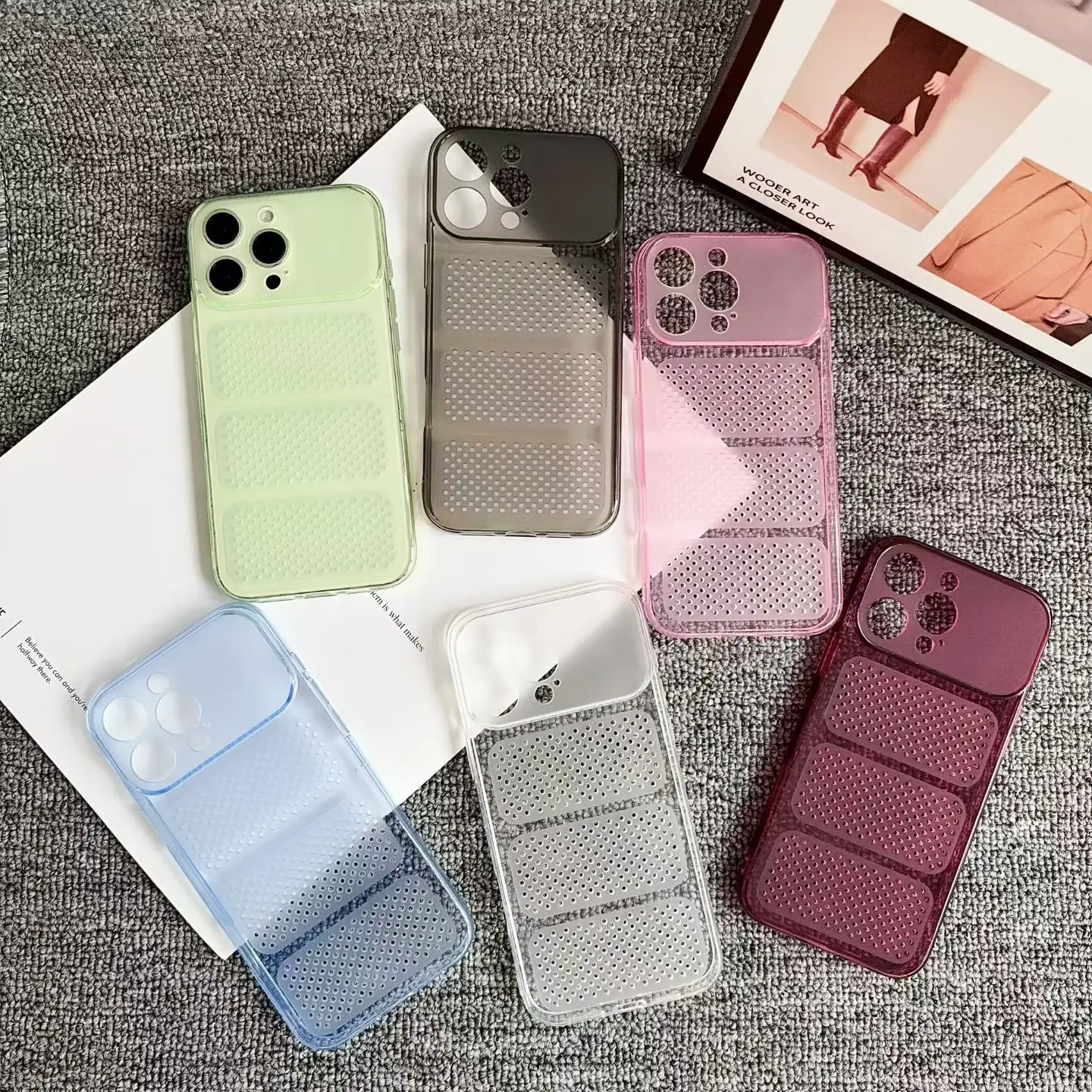 เคสโทรศัพท์สีสันสดใสแบบบางพิเศ - Heat Dissipation Case บทวิจารณ์และราคา