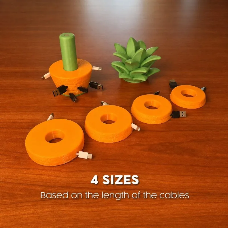 Pineapple Shape Modular Cable Management Box Decorative Desktop Charging Cable Organizer Cord Holder for Desk Home Office