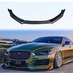 Carbon fiber front bumper for Jaguar XE XES 2015-2019 front splitter modification accessories body kit